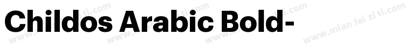Childos Arabic Bold字体转换